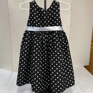 Goodlad black and white polka dot girls dress size 2T